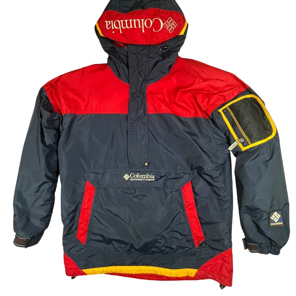 Columbia Pullover Jacket Mens Large Tall Color Block Y2K Vintage 90s